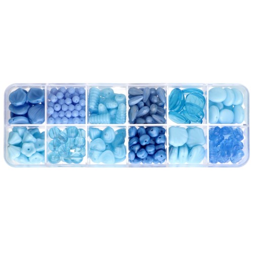 Preciosa Ornela beads assortment - Aqua x200g