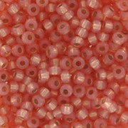 Miyuki Seed beads 11/0 642 - Dyed Salmon S/L Alabaster x8g