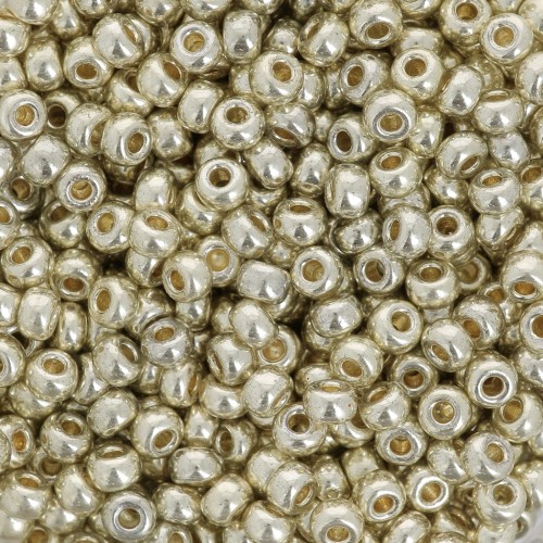 Miyuki Duracoat 8/0 Seed beads 4201 - Galvanized Silver x100g