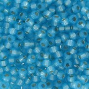 Miyuki Seed beads 11/0 647 - Dyed Aqua Silver Lined Alabaster x8g|raw }}