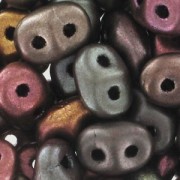 SuperDuo 2.5x5mm Metallic Iris Satin x10g|raw }}