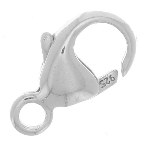 9mm 925 Sterling Silver Lobster claw clasp x1