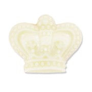 Resin cabochon crown 21x17 mm Cream