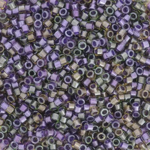 Miyuki Delica 11/0 DB0991 - Sparkling Lined Violet Dusk Mix x8g
