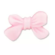 Resin cabochon Knot 23x14 mm light pink