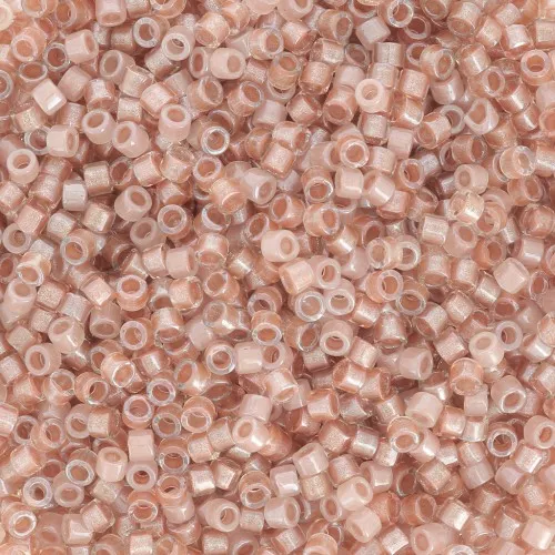 Miyuki Delica 11/0 DB0988 - Sparkling Lined Vintage Rose Mix x8g