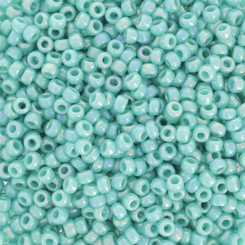 Rocaille Miyuki 11/0 481 -  Opaque Turquoise Green AB x8g