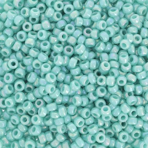 Rocaille Miyuki 11/0 481 - Opaque Turquoise Green AB x8g