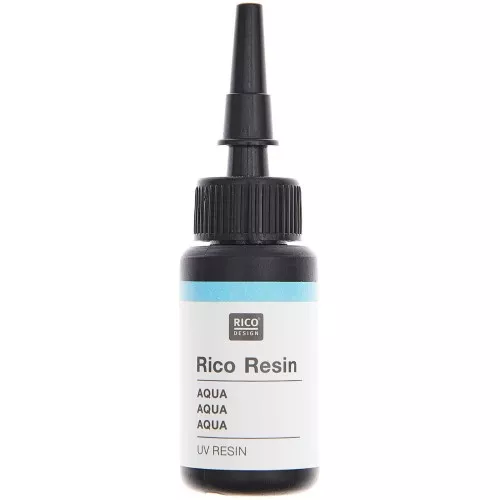 UV coloured resin - Rico Design - Aqua x10ml