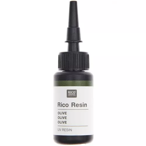 UV coloured resin - Rico Design - Olive x10ml
