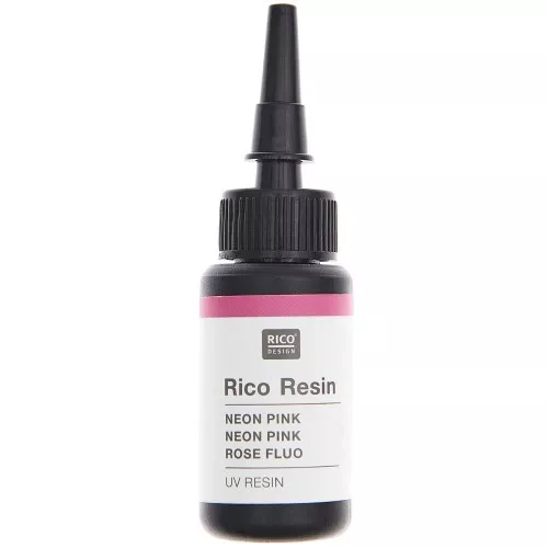 Colored UV resin - Rico Design - Fluo Pink x10ml