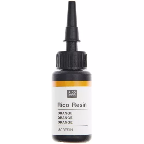 Colored UV resin - Rico Design - Orange x10ml