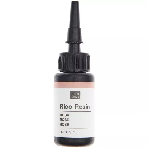 Colored UV resin - Rico Design - Rose x10ml