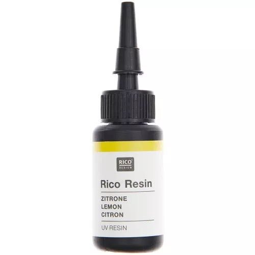 Colored UV resin - Rico Design - Lemon x10ml