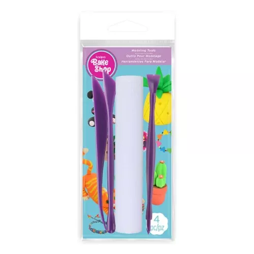 Modelling tool set - Sculpey Bake Shop - 4 accessories x1