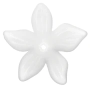 27 mm Flower Pendant - Acrylic - Crystal Frosted x1