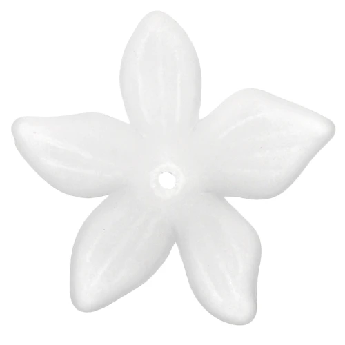 27 mm Flower Pendant - Acrylic - Crystal Frosted x1