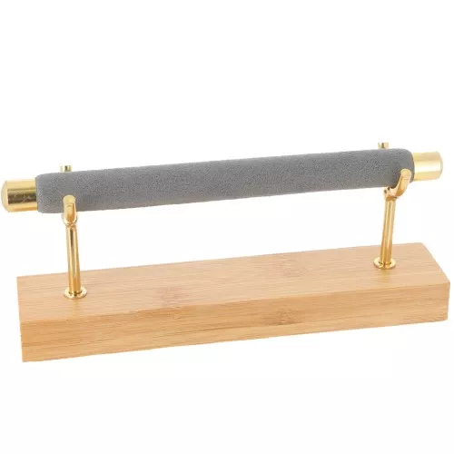 8x19cm Jewelry holder for rings - Bamboo - Suede Grey x1