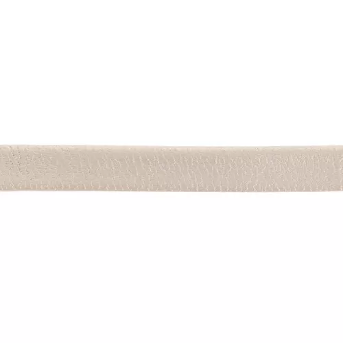 6mm Double-sided reconstituted leather lace - metallic Natural x50cm