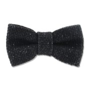 Noeud en coton mélangé 27 mm pailleté Noir|raw }}