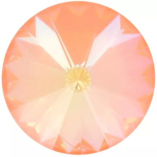 12mm PureCrystal 1122 Rivoli Cabochon - Crystal Ultra Mango AB x1