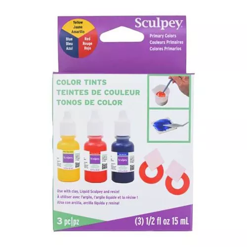 Sculpey inks for resin - liquid clay - clay - Primary Color x45 ml