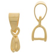 13mm Loop bail - Gold Tone x5