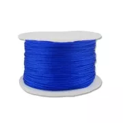 Braided nylon thread 0.8mm Electric blue x50m