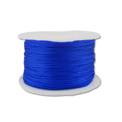 Braided nylon thread 0.8mm Electric blue x50m