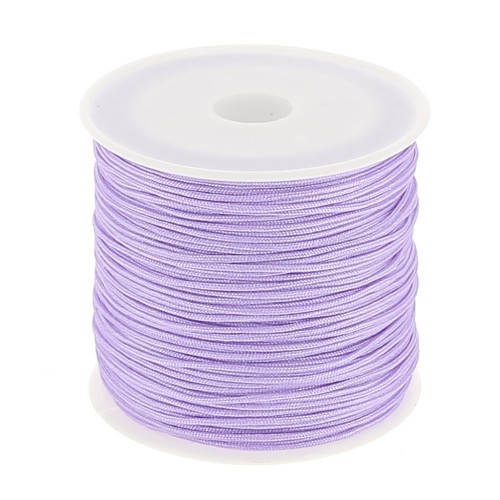 Braided nylon thread 0.8mm Lilac x50m