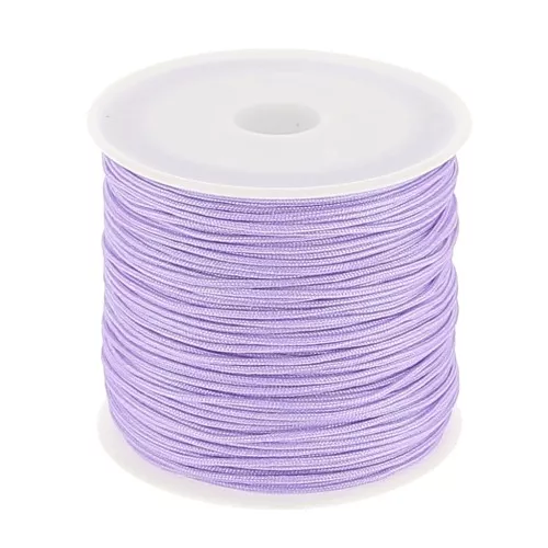 Braided nylon thread 0.8mm Lilac x50m