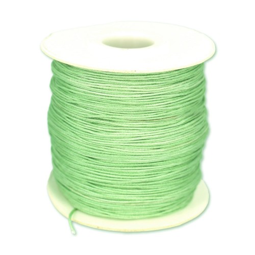 Braided nylon thread 0.8mm Tilleul x50 m