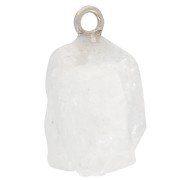 925 Sterling silver Rough stone pendant - birthstone June - Moonstone x1|raw }}