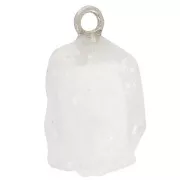 925 Sterling silver Rough stone pendant - birthstone June - Moonstone x1