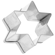 19mm mini tin plate cookie cutter - star x1