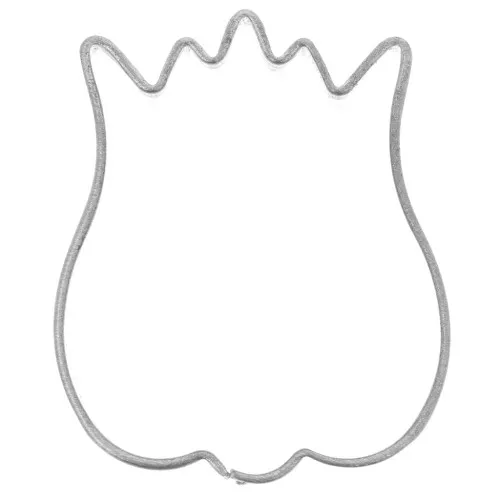 29x24mm mini tin plate cookie cutter - tulip x1
