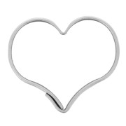 15x18mmmm Mini Tin Modeling Cutter - Heart x1