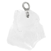 925 Sterling silver Pendant birthstone October - Rock crystal x1|raw }}