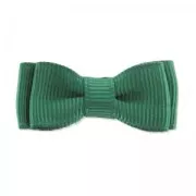 Double Grosgrain Knot 40mm Green pine tree