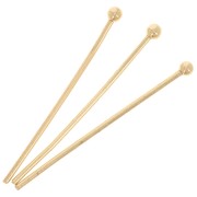 25x0.9mm Ball Head pins - Gold Tone x25