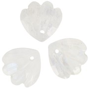 12mm gemstone shell Sequin - Moonstone x1