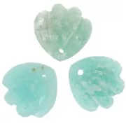 12mm gemstone shell Sequin - Amazonite x1
