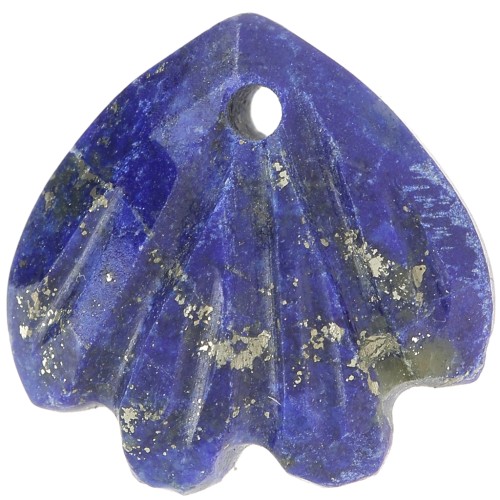 12mm gemstone shell Sequin - Lapis Lazuli x1