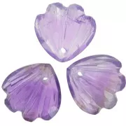 12mm gemstone shell Sequin - Amethyst x1
