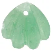 12mm gemstone shell Sequin - Aventurine x1