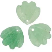 12mm gemstone shell Sequin - Aventurine x1