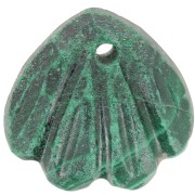 12mm gemstone shell Sequin - Malachite x1