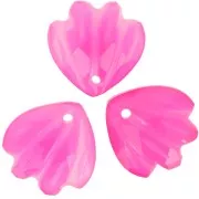 12mm dyed gemstone shell Sequin - Pink Chalcedony x1