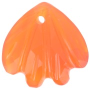 12mm gemstone shell Sequin - imitation Carnelian x1