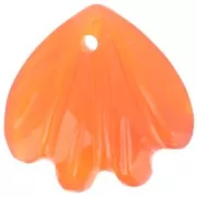 12mm gemstone shell Sequin - imitation Carnelian x1